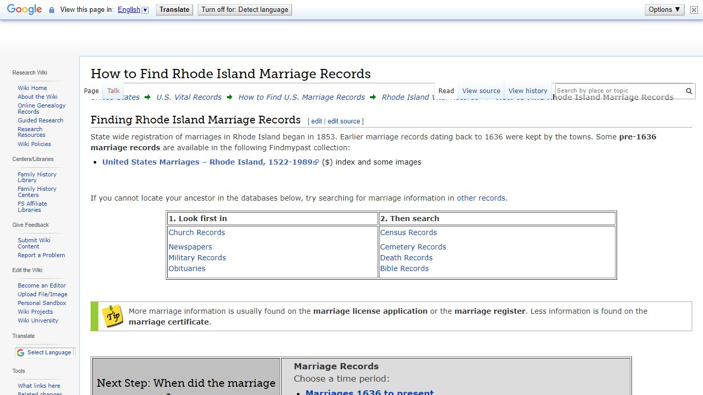 How to Find Rhode Island Marriage Records • FamilySearch